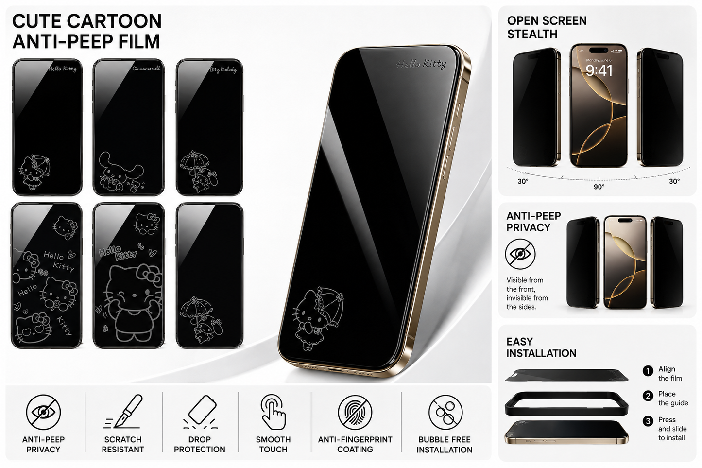 Hidden Design Screen Protector