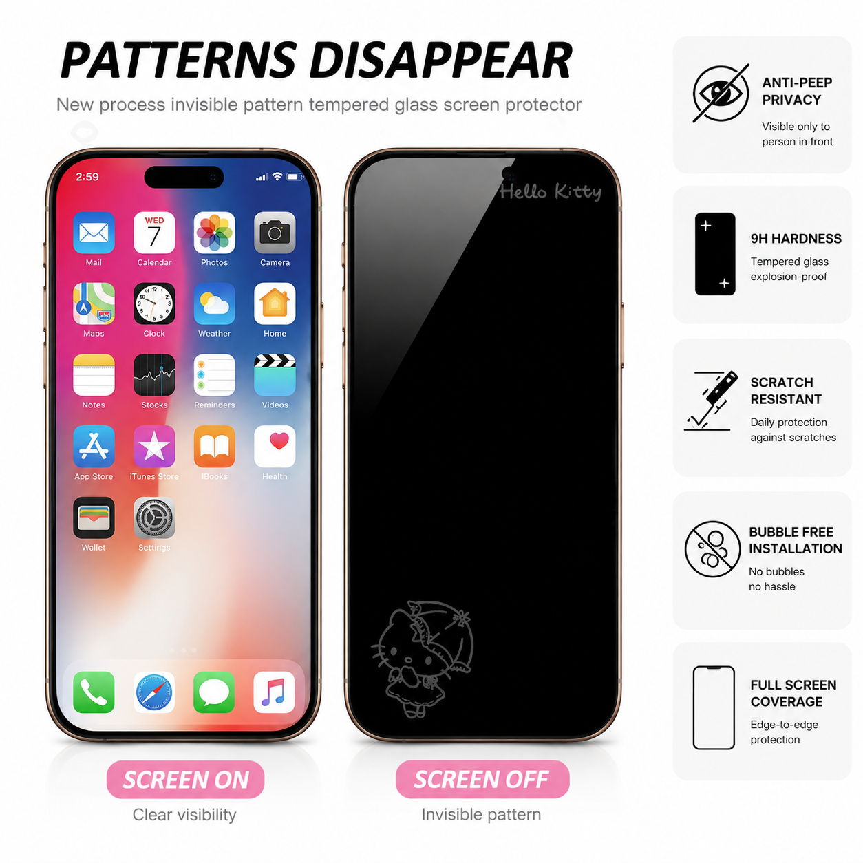 Hidden Design Screen Protector